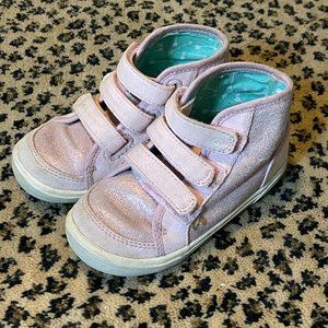 Stride Rite kids Pink High Top sneakers with velcro